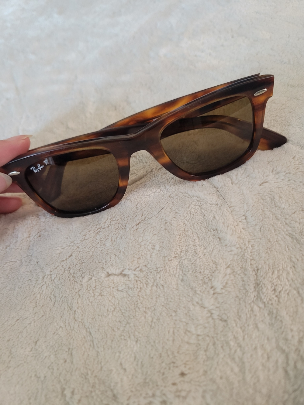 Ray-Ban Tortoiseshell Havana Stripe Wayfarer Sunglasses